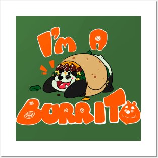 I'm a panda burrito! Posters and Art